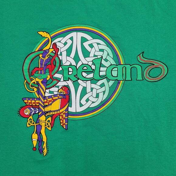 Vintage 80s Ireland Shirt Womens XL 21x26 Celtic-Knot - Picture 8 of 12